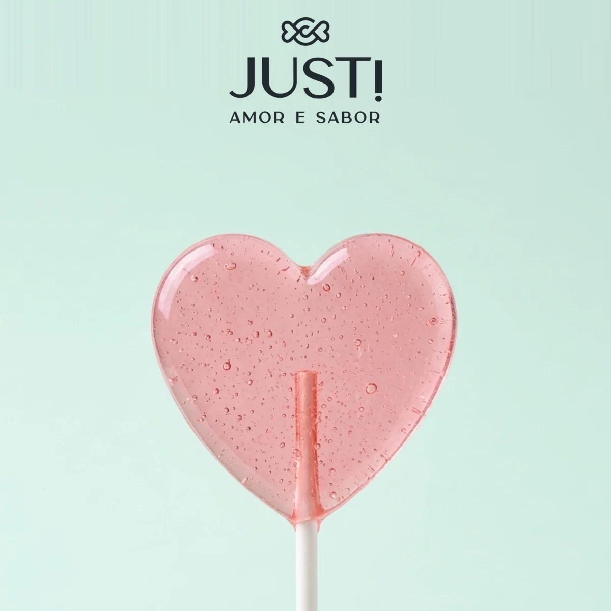 Pirulito Coração — JUST! Amor e Sabor