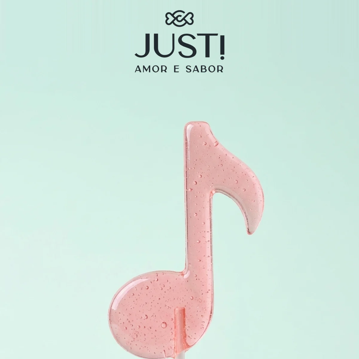 Pirulito Nota Musical — JUST! Amor e Sabor