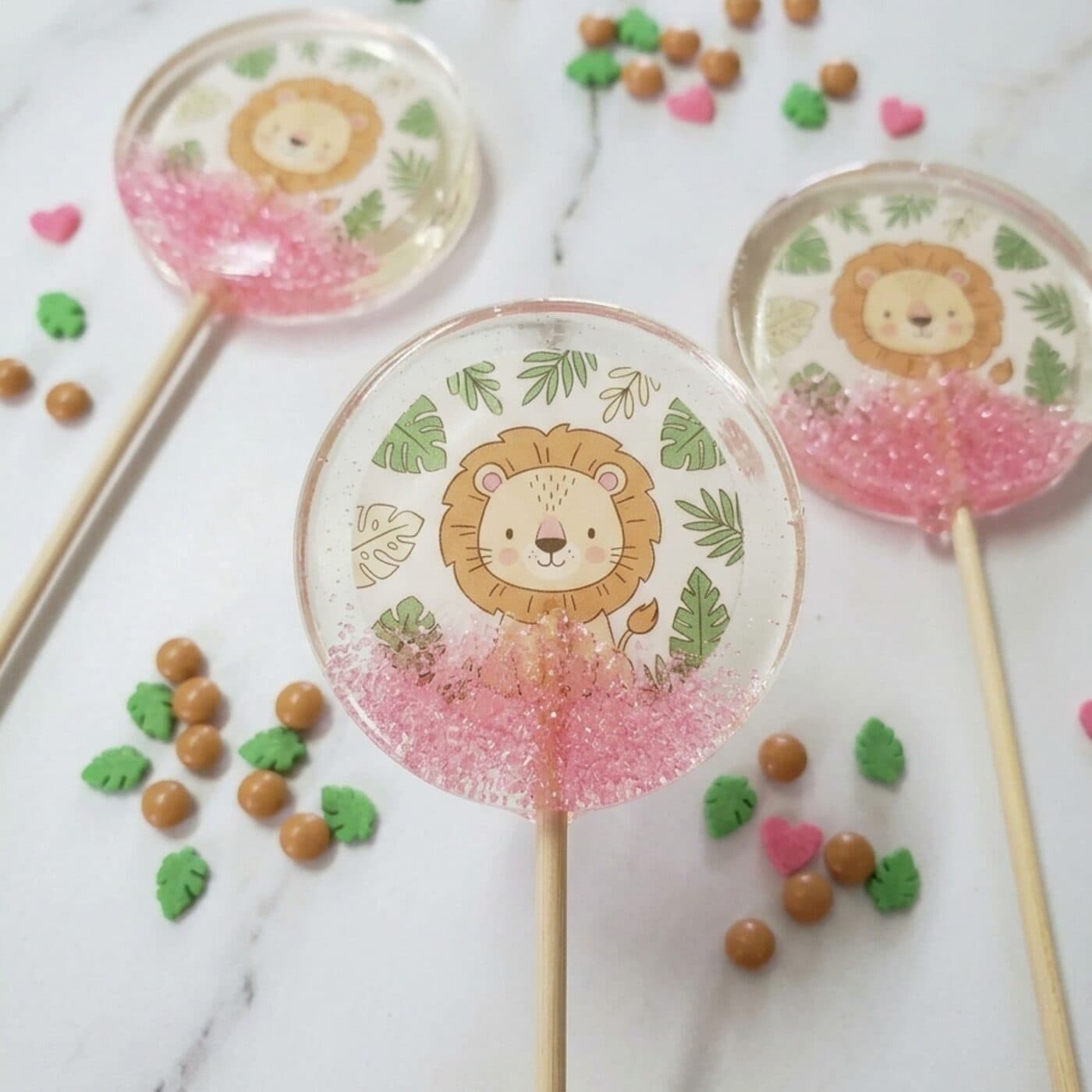 Pirulito de festa infantil tema Safári — JUST! Amor e Sabor